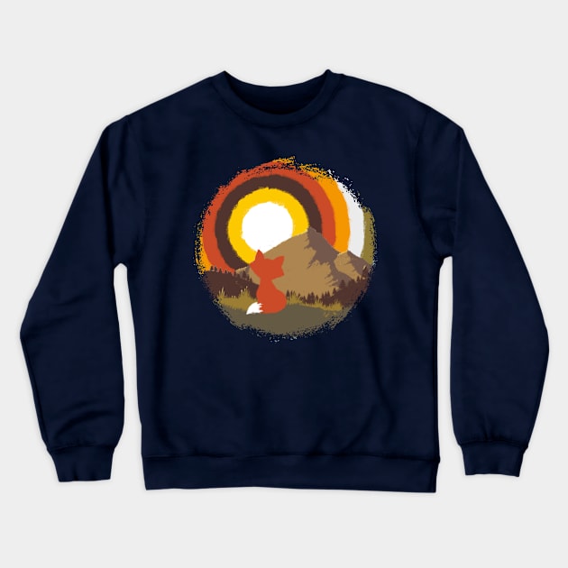 Nature's artwork; Thinking outside of the Red Fox Crewneck Sweatshirt by PawkyBear